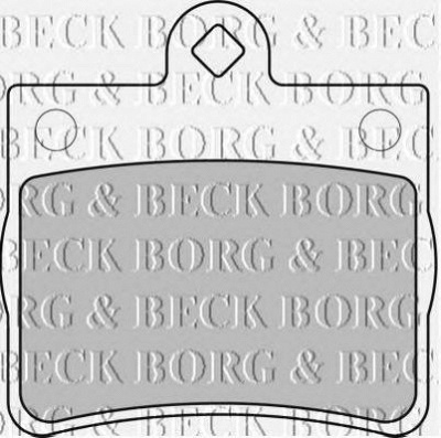 BORG & BECK bbp1668 -  Комплект тормозных колодок, дисковый тормоз